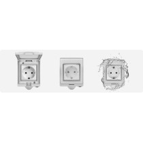 Surface-mounted socket wattmeter T-GM600